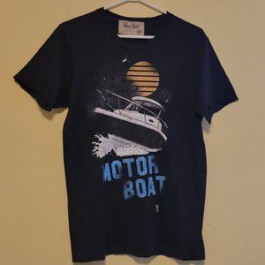 Dom Rebel "Motor Boat" T shirt w/ Swarovski Crystals